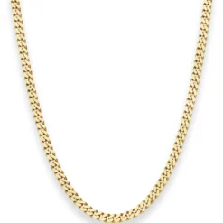 4,1mm Panzerkette Goldkette Collier Halskette aus 333 Gold Gelbgold 60cm