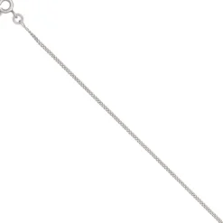 1,3mm Panzerkette Halskette Collier Goldkette 333 Gold Weißgold 50cm