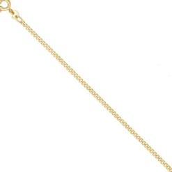 2,1mm Panzerkette Halskette Collier Goldkette aus 333 Gelbgold Halsschmuck 60cm