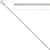 1,7mm Panzerkette Halskette Collier Goldkette 333 Gold Weißgold 36cm