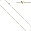 1,3mm Panzerkette Halskette Collier Goldkette 333 Gelbgold Gold 50cm