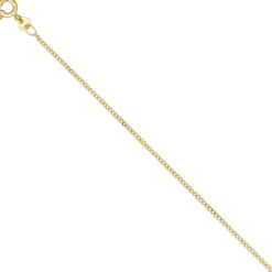 1,3mm Panzerkette Halskette Collier Goldkette 333 Gelbgold Gold 42cm