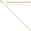 1,3mm Panzerkette Halskette Collier Goldkette 333 Gelbgold Gold 38cm