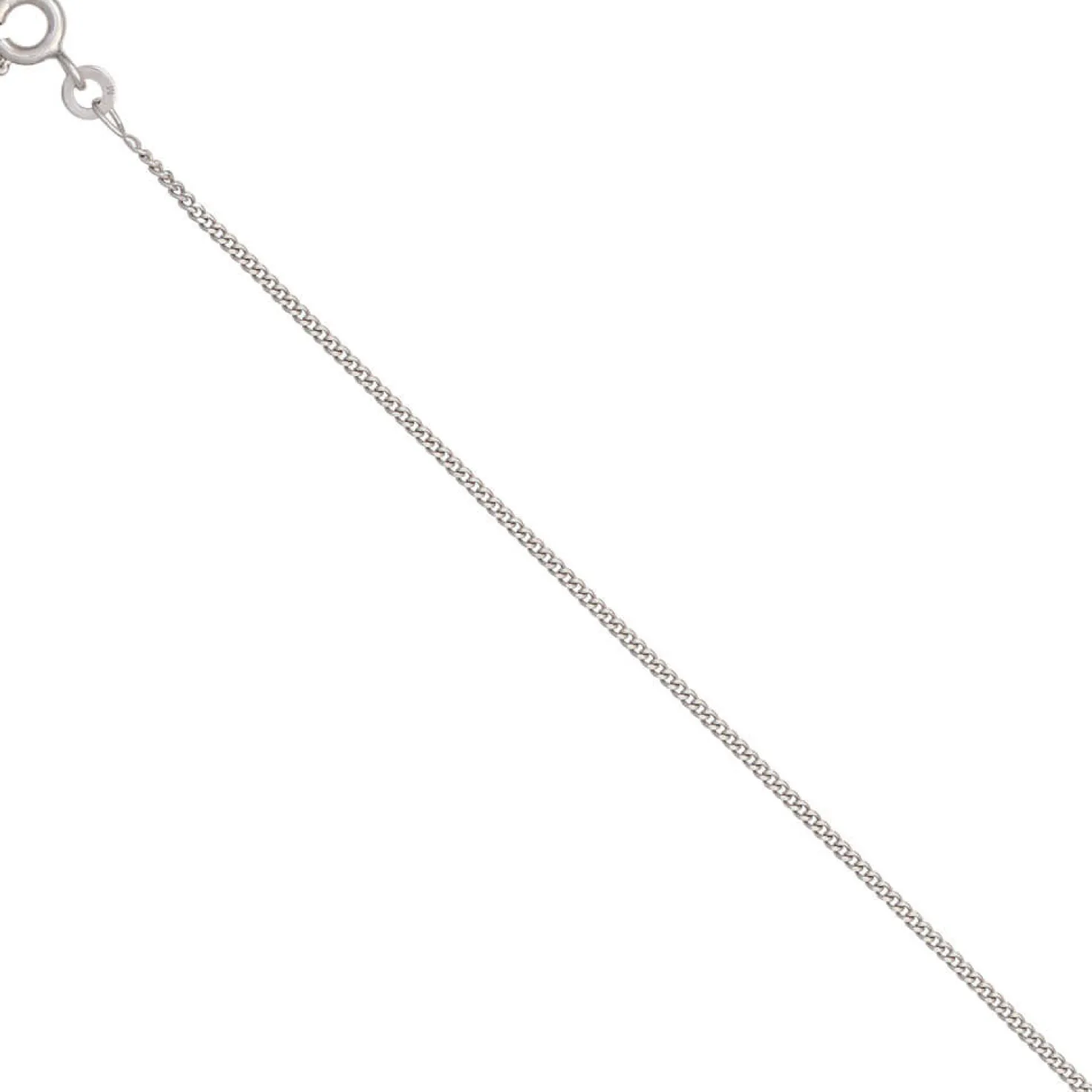 1,3mm Panzerkette Halskette Collier Goldkette 333 Gold Weißgold 42cm