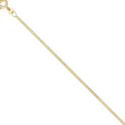 1,7mm Panzerkette Halskette Collier Goldkette 333 Gelbgold Gold 40cm