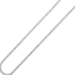 3,6mm Panzerkette Halskette Collier aus 925 Silber rhodiniert 45cm