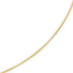 2mm Panzerkette Kette Collier aus 750 Gold Gelbgold, Goldkette, 38cm