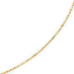 2mm Panzerkette Kette Collier aus 750 Gold Gelbgold, Goldkette, 40cm
