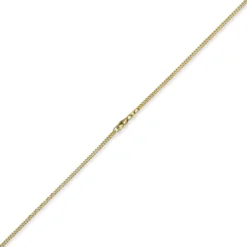 2mm Panzerkette Kette Collier aus 750 Gold Gelbgold, Goldkette, 45cm