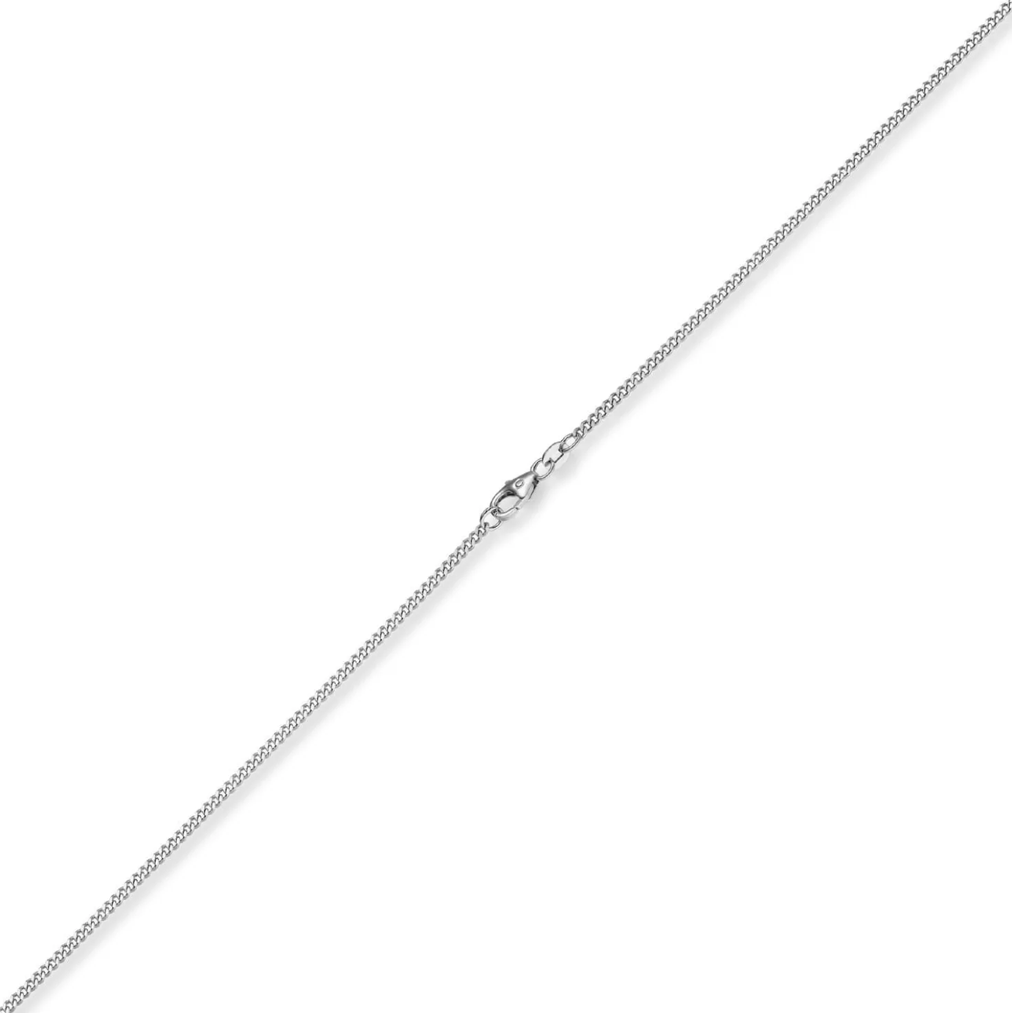 1,5mm Panzerkette Kette Collier aus 585 Gold Weißgold Halsschmuck 38cm