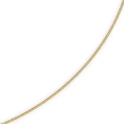 1,5mm Panzerkette Kette Collier aus 585 Gold Gelbgold, Goldkette, 38cm