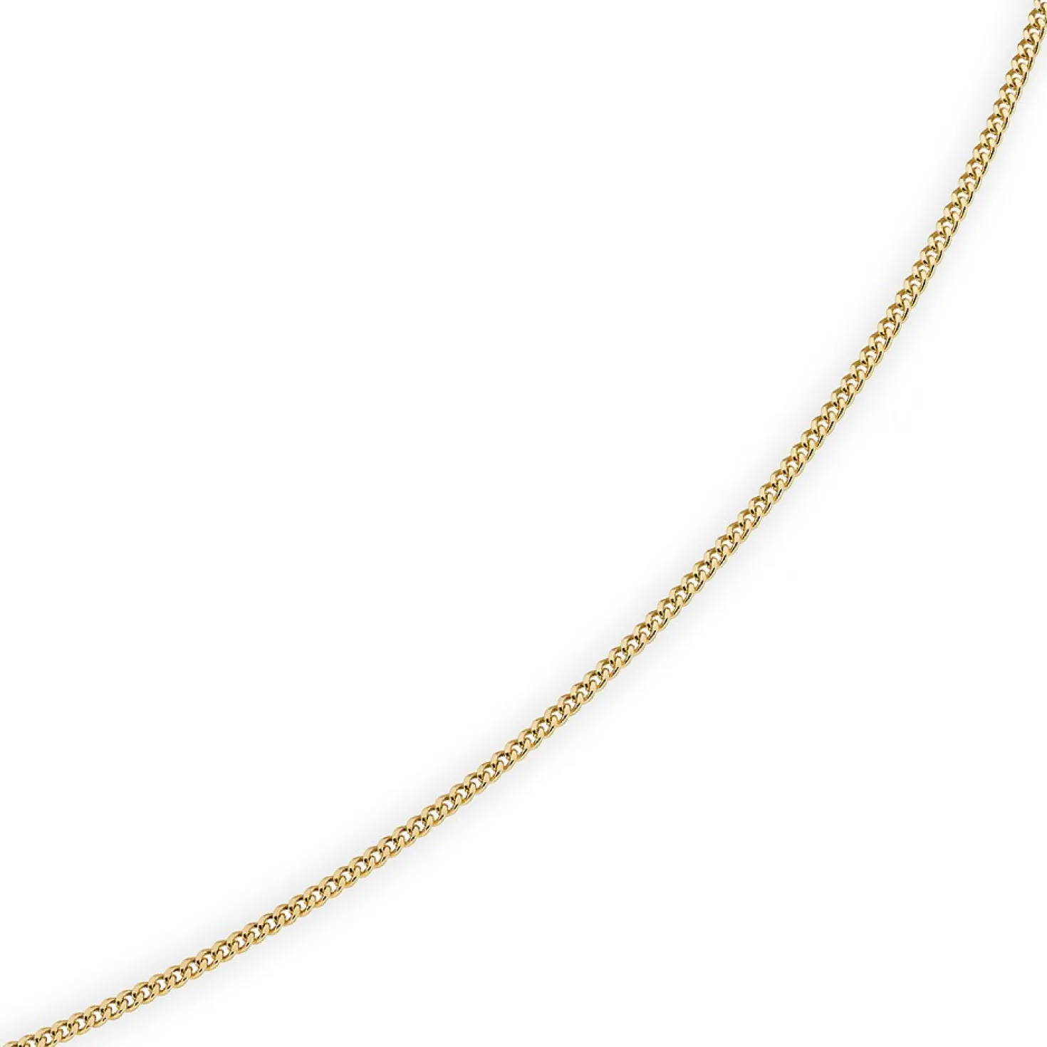 1,5mm Panzerkette Kette Collier aus 585 Gold Gelbgold, Goldkette, 40cm