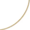 4mm Panzerkette Kette Collier aus 750 Gold Gelbgold, Goldkette, 45cm