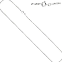 1,9mm Panzerkette Kette Collier 333 Gold Weißgold, 45cm