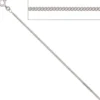 1,7mm Panzerkette Kette Collier 333 Gold Weißgold, 38cm