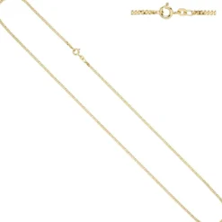 2,1mm Panzerkette Kette Collier Halskette Goldkette aus 333 Gold Gelbgold, 70cm