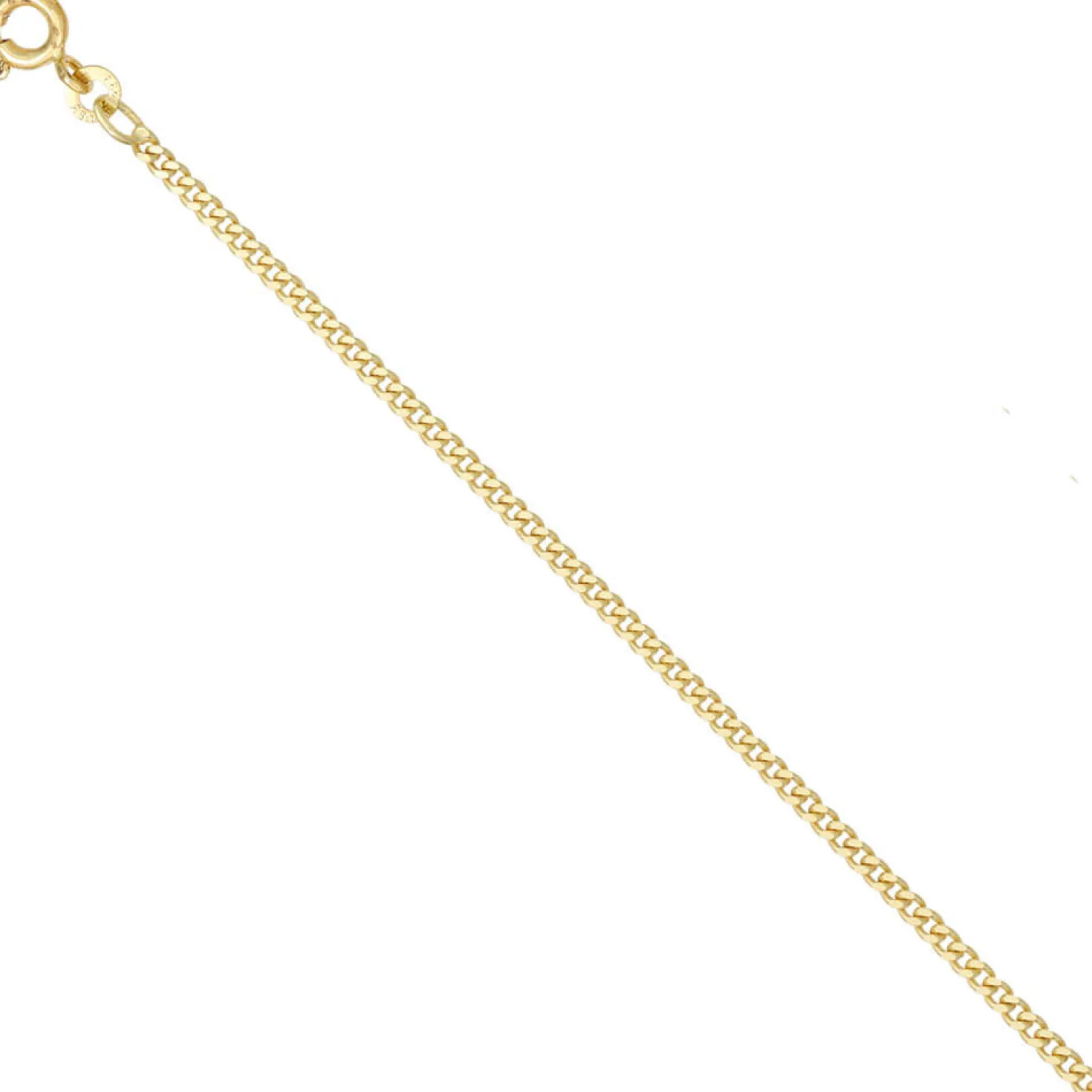 2,1mm Panzerkette Kette Collier Halskette Goldkette aus 333 Gold Gelbgold, 70cm