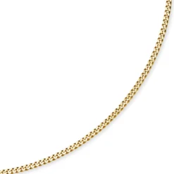 4mm Panzerkette Kette Collier aus 750 Gold Gelbgold, Goldkette, 60cm