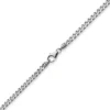 4mm Panzerkette Kette Collier aus 750 Gold Weißgold, Goldkette, 55cm