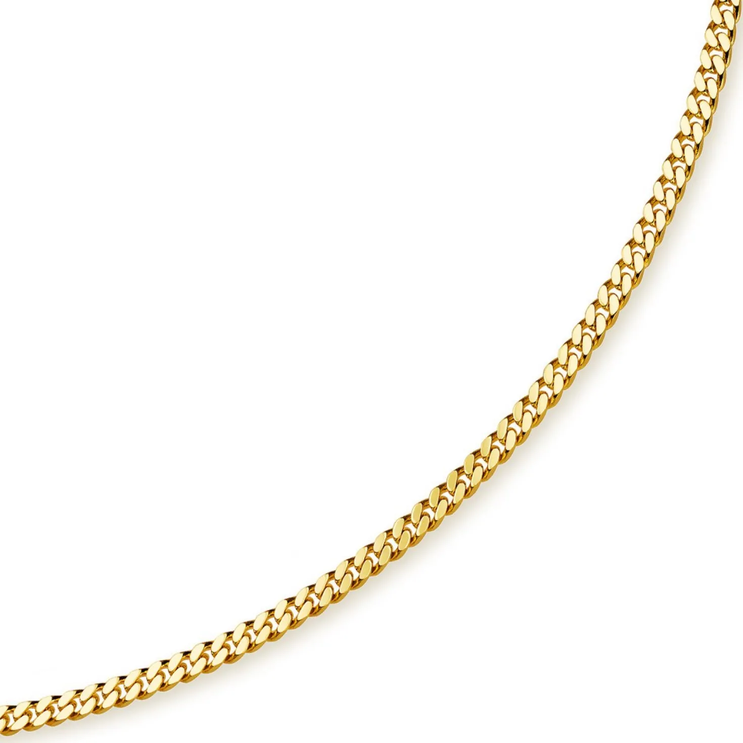 5mm Panzerkette Kette Collier aus 585 Gold Gelbgold, Goldkette, 60cm