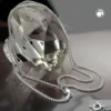2mm Panzerkette Kette Collier Halskette, 925 Silber, diamantiert, 50cm