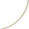 2,5mm Panzerkette Kette Collier aus 750 Gold Gelbgold, Goldkette, 55cm
