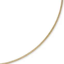 2,5mm Panzerkette Kette Collier aus 750 Gold Gelbgold, Goldkette, 55cm
