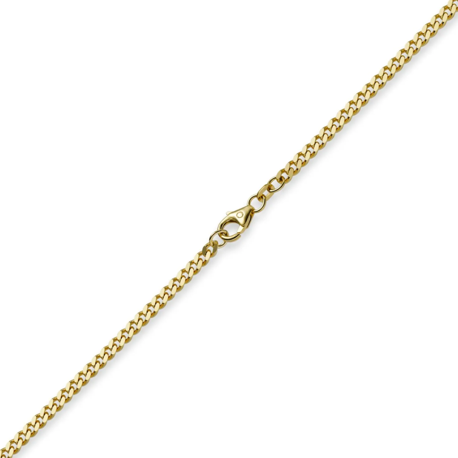 3mm Panzerkette Kette Collier aus 750 Gold Gelbgold Goldkette 70cm Unisex