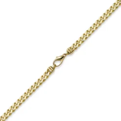 6mm Panzerkette Kette Collier aus 750 Gold Gelbgold, Goldkette, 55cm