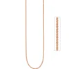 1,3mm Panzerkette Kette Halskette Collier aus 925 Silber rotgold vergoldet 45cm