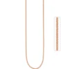 1,3mm Panzerkette Kette Halskette Collier aus 925 Silber rotgold vergoldet 42cm