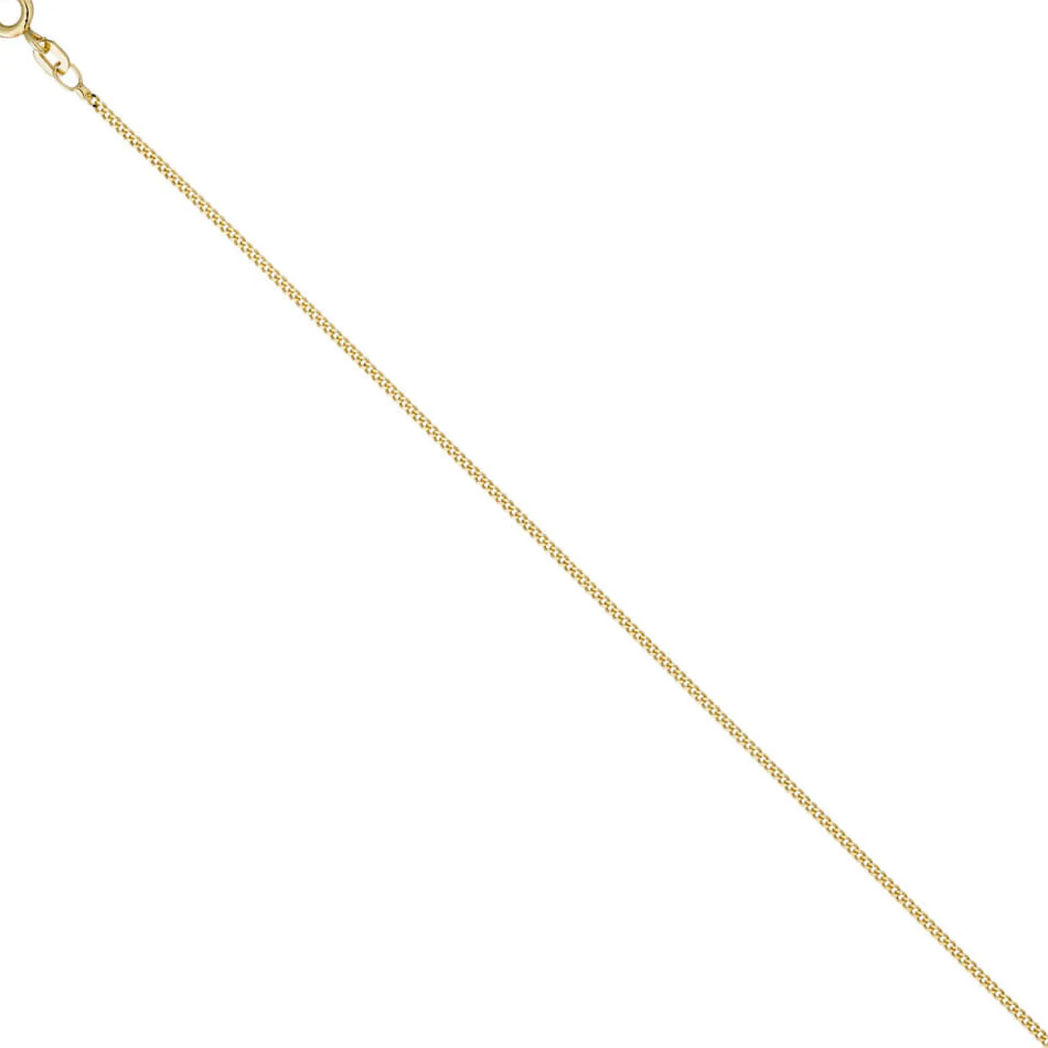 1,3mm Panzerkette Kette Halskette Collier aus 925 Silber gelbgold vergoldet 45cm