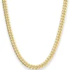 6mm Panzerkette oval diamantiert Kette Collier aus 585 Gold Gelbgold 45cm