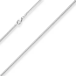 2,8mm Panzerkette oval Silberkette Collier Halskette aus 925 Silber 60cm