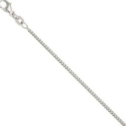 1,6mm Panzerkette Panzer Kette Collier, 925 Silber, Silberkette, 38 cm