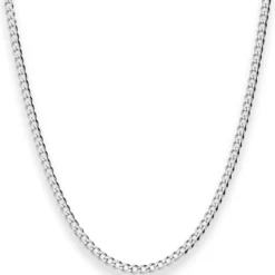 3mm Panzerkette Silberkette Collier Halskette aus 925 Silber 50cm