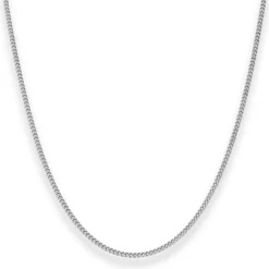1,7mm Panzerkette Silberkette Collier Halskette aus 925 Silber rhodiniert 60cm