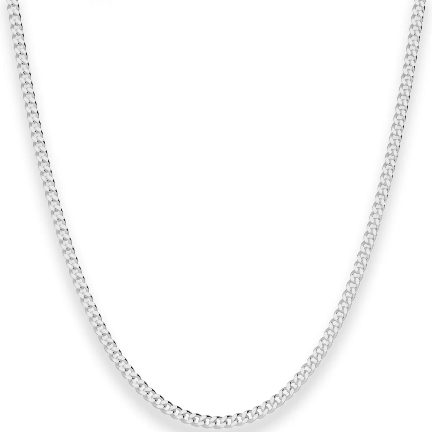 2,7mm Panzerkette Silberkette Collier Halskette aus 925 Silber 50cm