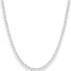 2,7mm Panzerkette Silberkette Collier Halskette aus 925 Silber 45cm