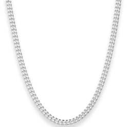 4,1mm Panzerkette Silberkette Collier Halskette aus 925 Silber 50cm