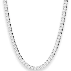 5,3mm Panzerkette Silberkette Collier Halskette aus 925 Silber 60cm