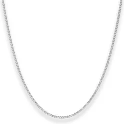 1,7mm Panzerkette Silberkette Collier Halskette aus 925 Silber 60cm