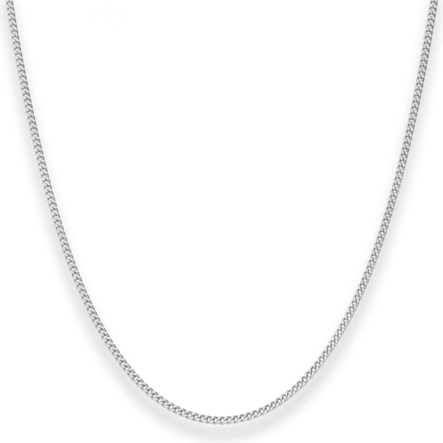 1,7mm Panzerkette Silberkette Collier Halskette aus 925 Silber 60cm