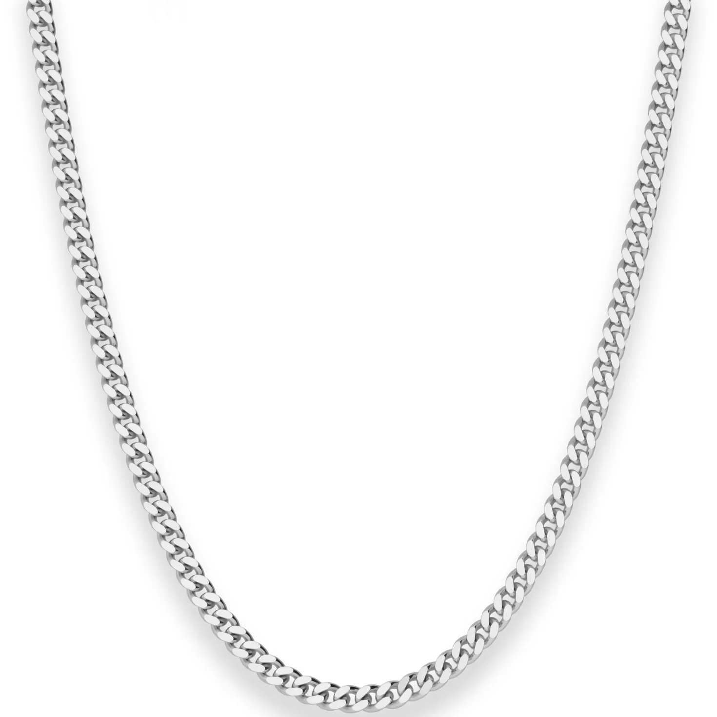 3,3mm Panzerkette Silberkette Collier Halskette aus 925 Silber 45cm
