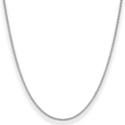 1,6mm Panzerkette Silberkette Collier Halskette aus 925 Silber rhodiniert 80cm