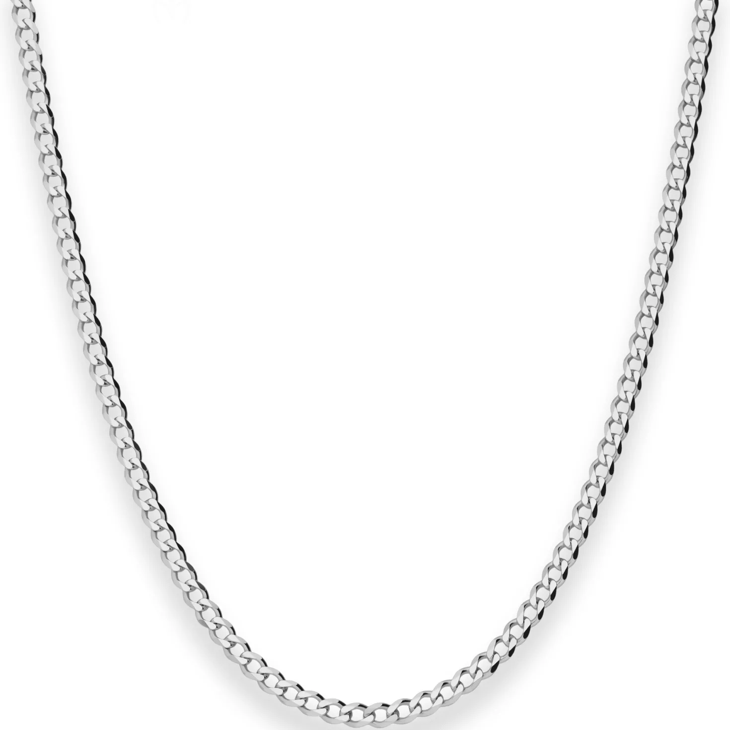 3mm Panzerkette Silberkette Collier Halskette aus 925 Silber 45cm