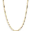 2,7mm Panzerkette weit Collier Halskette aus 375 Gold Gelbgold 50cm