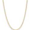 1,6mm Panzerkette weit Collier Halskette aus 585 Gold Gelbgold 55cm