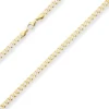 4,9mm Panzerkette weit Goldkette Collier Halskette aus 333 Gold Gelbgold 55cm