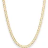 4,9mm Panzerkette weit Goldkette Collier Halskette aus 333 Gold Gelbgold 50cm